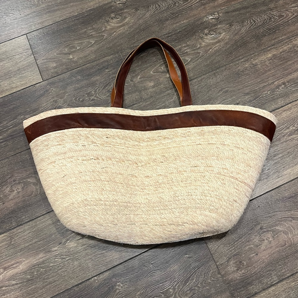 Large Straw Beach Tote